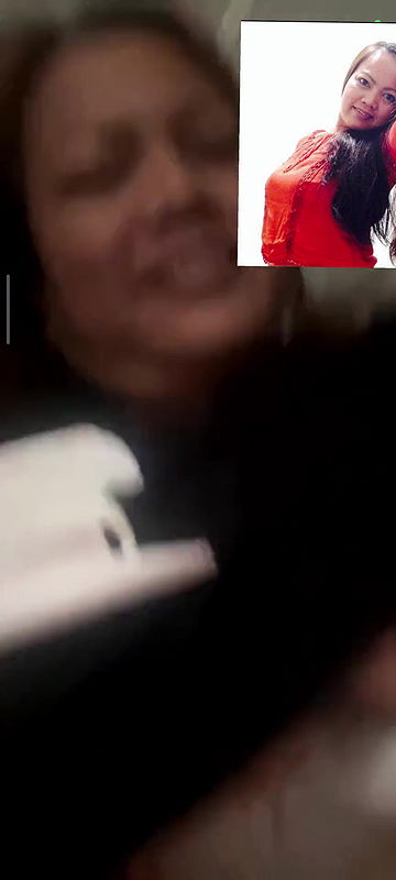 Nepal aunty boobs show on video call