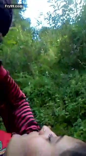 Beautiful girl fucking in jungle