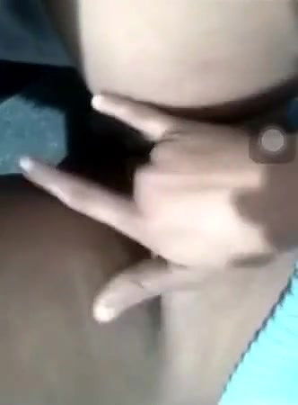 Horny girl fingering pussy selfie video