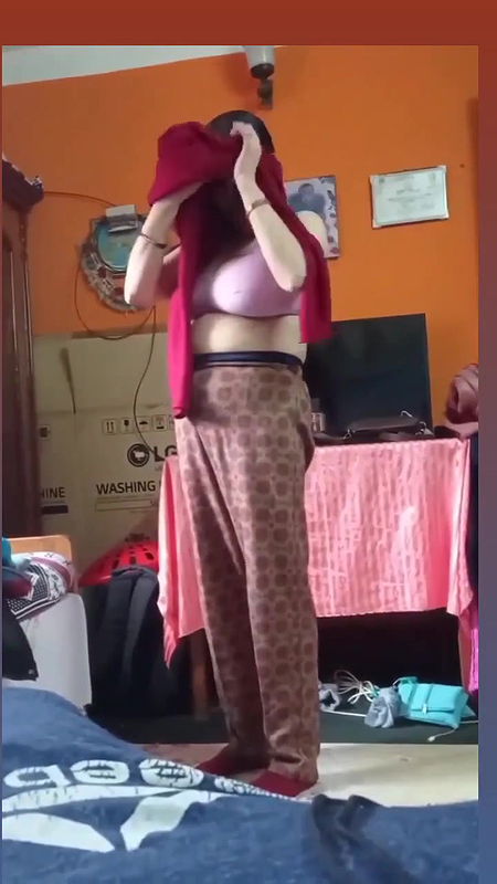 Tanker Mom Changing Clothes In Front Of Her Son 002