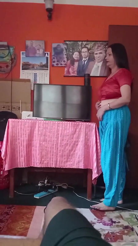 Tanker Mom Changing Clothes In Front Of Her Son 011