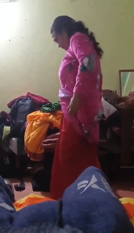 Tanker Mom Changing Clothes In Front Of Her Son 09