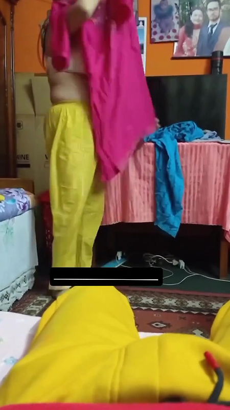 Tanker Mom Changing Clothes In Front Of Her Son 006