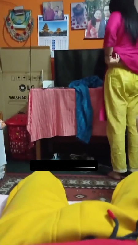 Tanker Mom Changing Clothes In Front Of Her Son 006