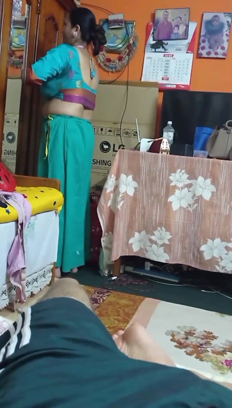 Tanker Mom Changing Clothes In Front Of Her Son 005