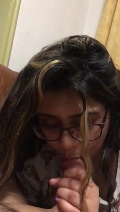 Chubby Indian wife blowjob to her husband