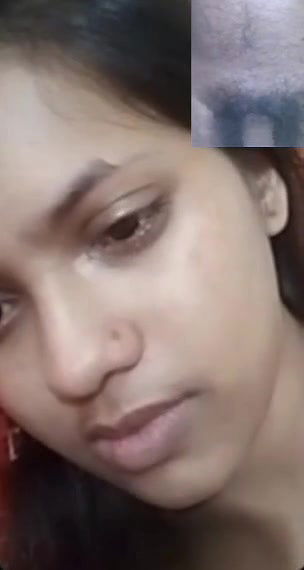 Young Cute Girl Showing