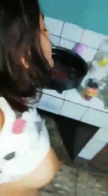 Kitchen Me Apni Sali Ko Khade Khade Hi Uska Bur Chod Diya