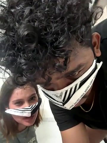 GF sucking BF small cock