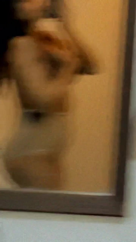young girl mirror selfie boobs teasing