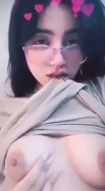 beautiful cute gf playing with boobs 2