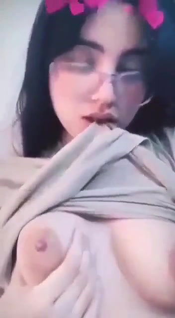 beautiful cute gf playing with boobs 2