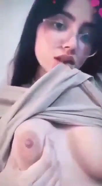 beautiful cute gf playing with boobs 2