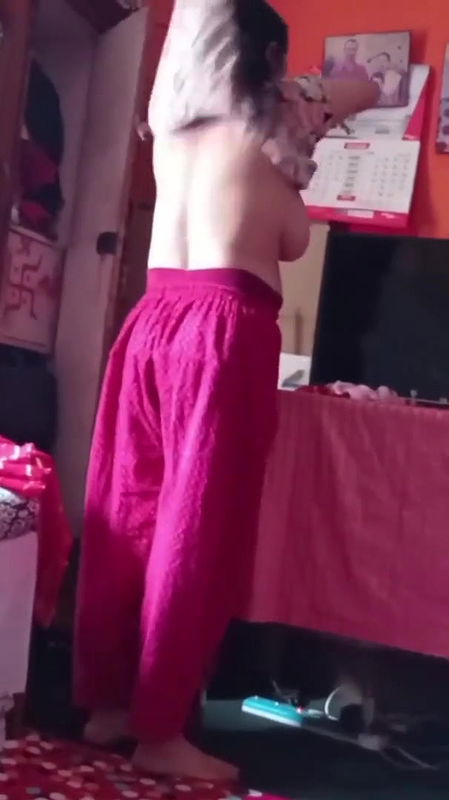 bigboob sexy milf mom changing front of her son 10