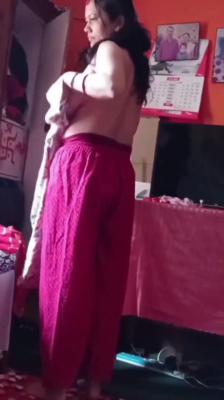 bigboob sexy milf mom changing front of her son 10