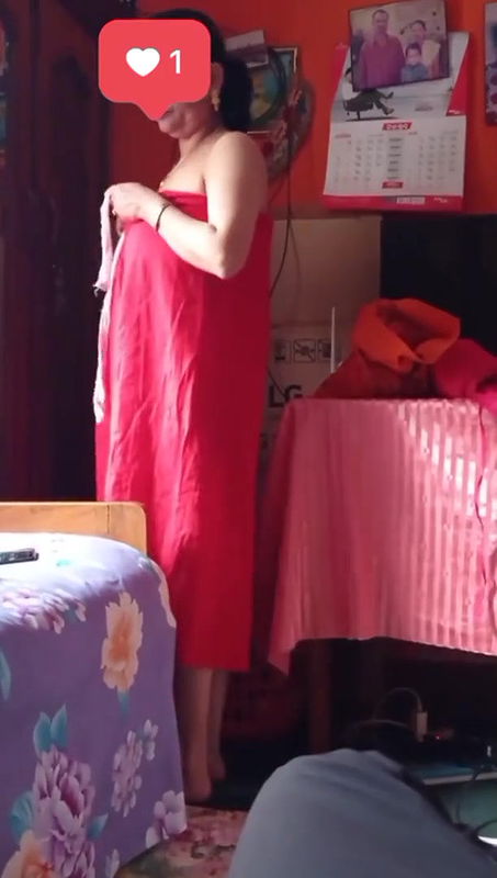 bigboob sexy milf mom changing front of her son 2