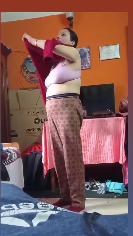 bigboob sexy milf mom changing front of her son 3