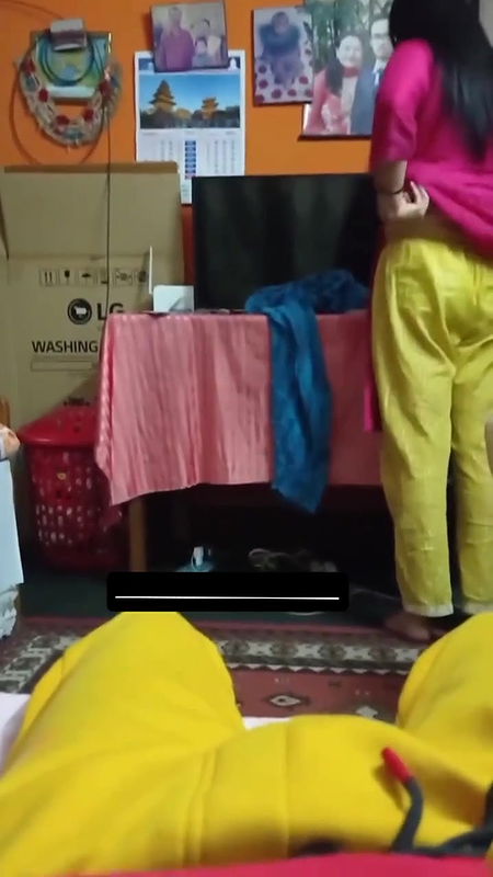 bigboob sexy milf mom changing front of her son 7