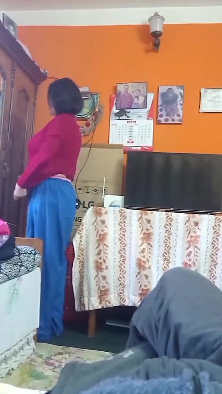 bigboob sexy milf mom changing front of her son 9