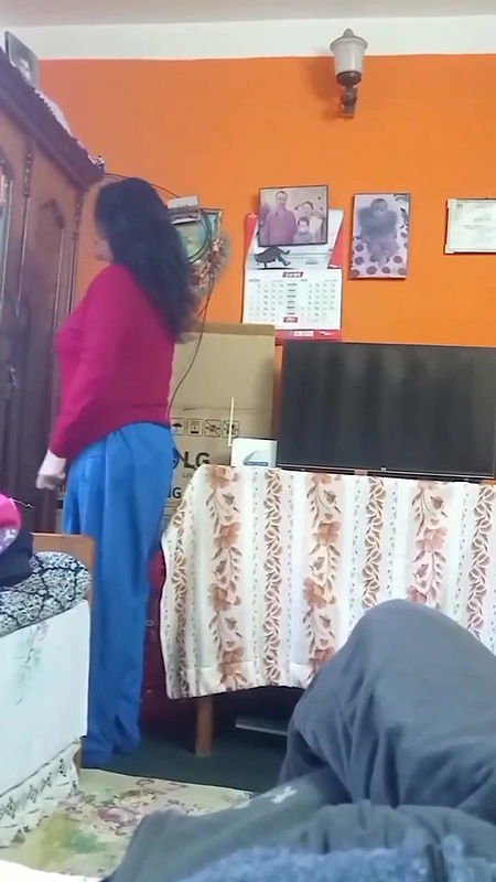 bigboob sexy milf mom changing front of her son 9