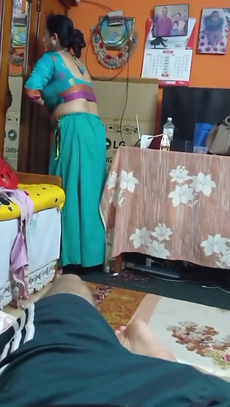 bigboob sexy milf mom changing front of her son part 1