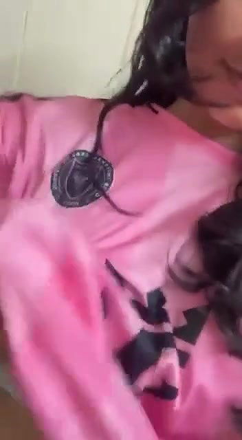 cute girl showing cute little boobs