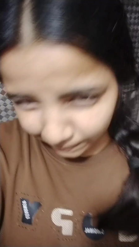 Cute Girl Pressing Her Boobs