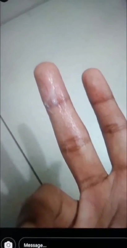 Shaggy Boobs Horny Babe Fingering