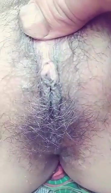 Hairy Dehati pussy show in the outdoors