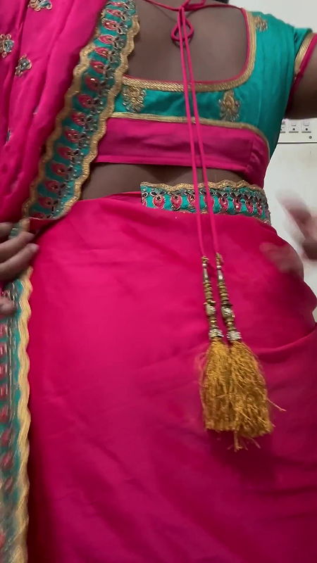 Tamil saree aunty striptease