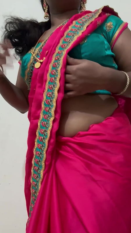 Tamil saree aunty striptease