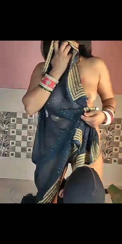Saree aunty with devar