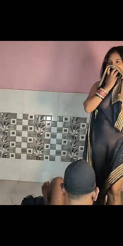 Saree aunty with devar