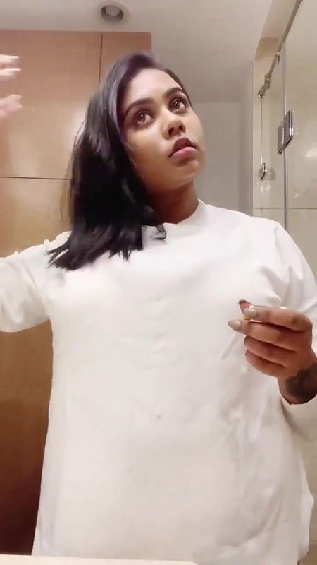 sexy cute model smoking and boobs show