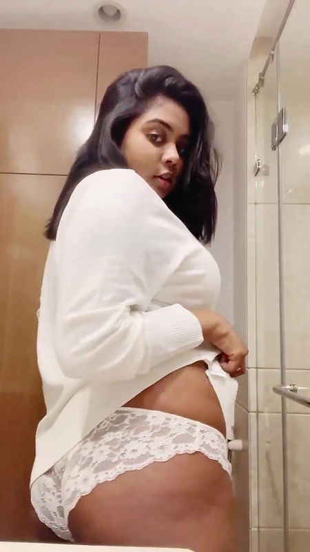 sexy cute model smoking and boobs show