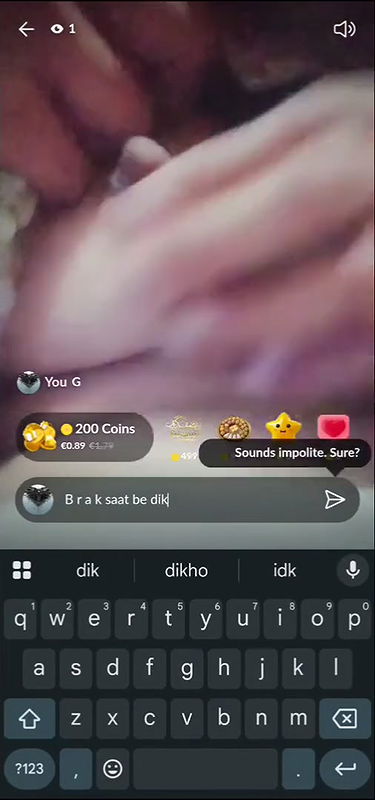 tango paki girl showing boobs