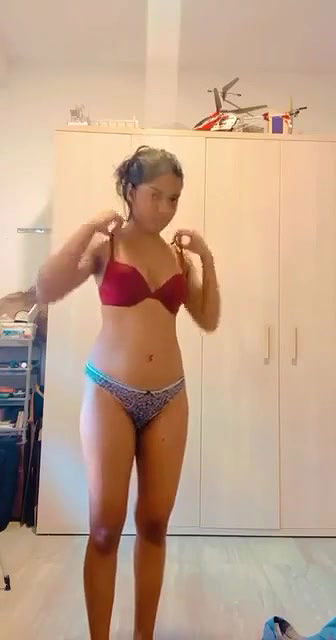 hot girl wearing panti and bra