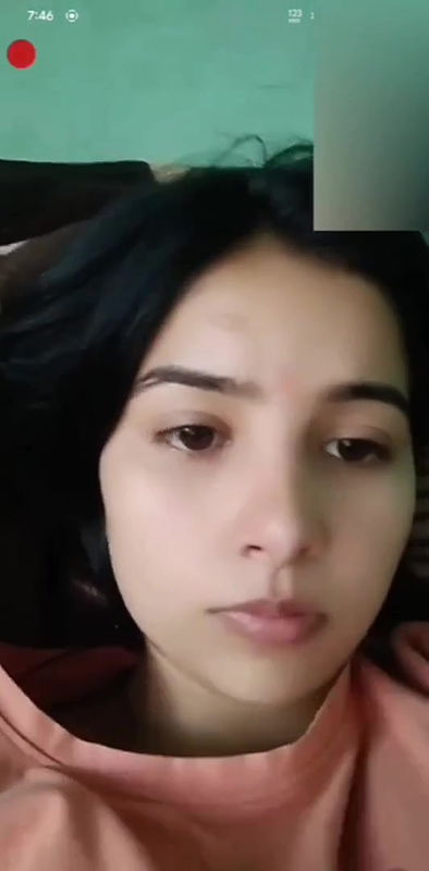 Cute Girl Showing On Video Call