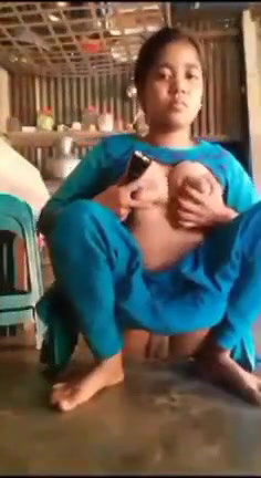 Village Horny Girl Masturbating With Torch