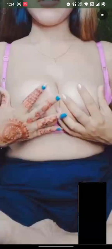 boob and pussy rubbing on vc