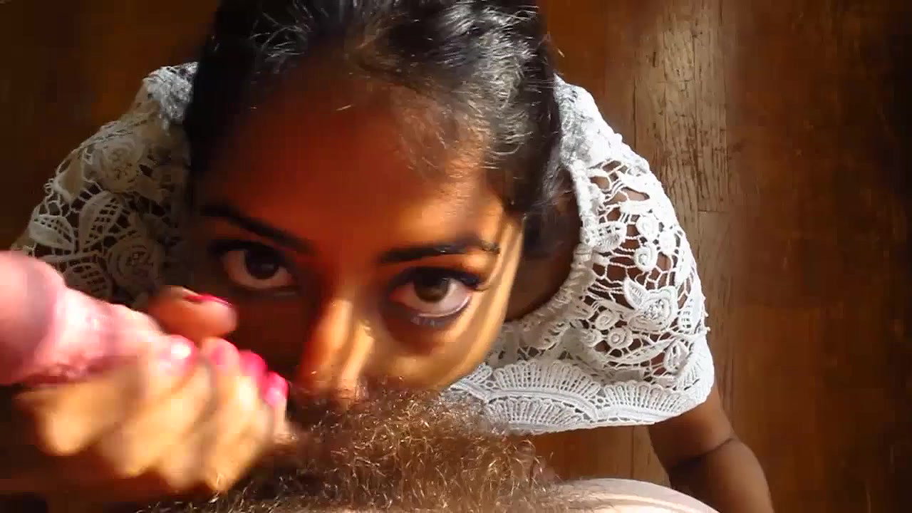 dusky girl blowing white guy