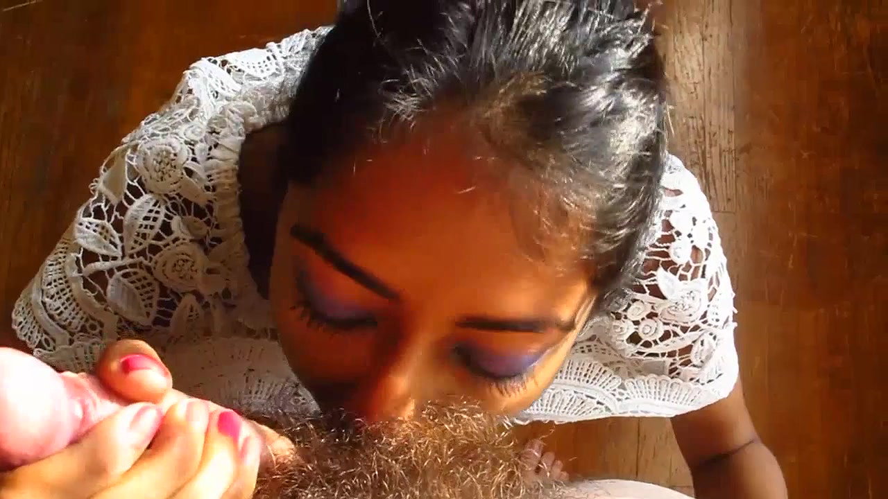 dusky girl blowing white guy