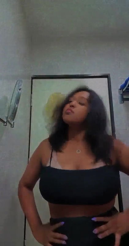 Cute chubby desi girlfriend showing her big tits