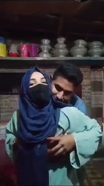 Paki Guy Squeezes His Sisters Boobs