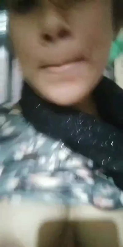 Village Girl Pressing Her Boobs