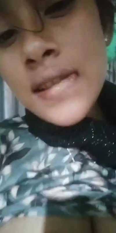 Village Girl Pressing Her Boobs