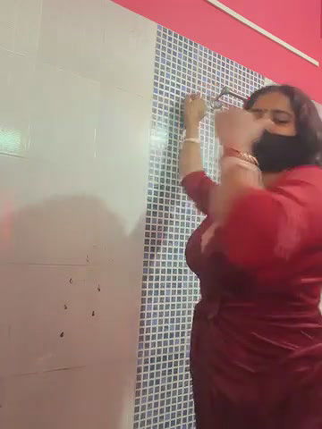 Sexy Bhabhi taking Shower and Boobs Show