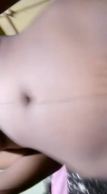 Cute college girl showing her assets on cam selfie video