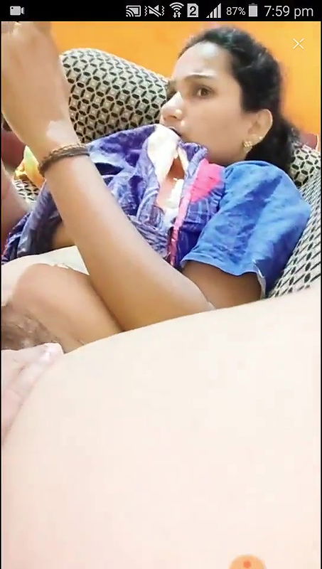 Indian hubby licking pussy live phone sex show
