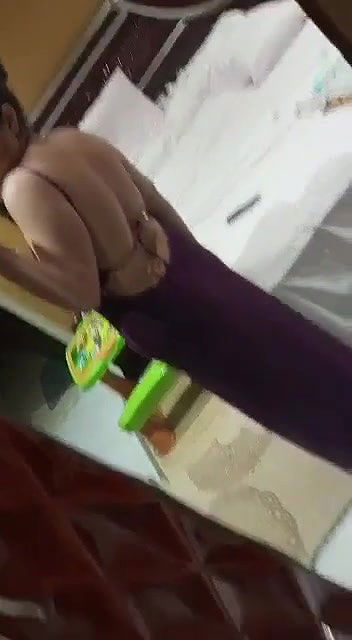 So beautiful Big tits curly short hair sexy babe exposes herself shows her lovely assets to impress her boyfriend P3